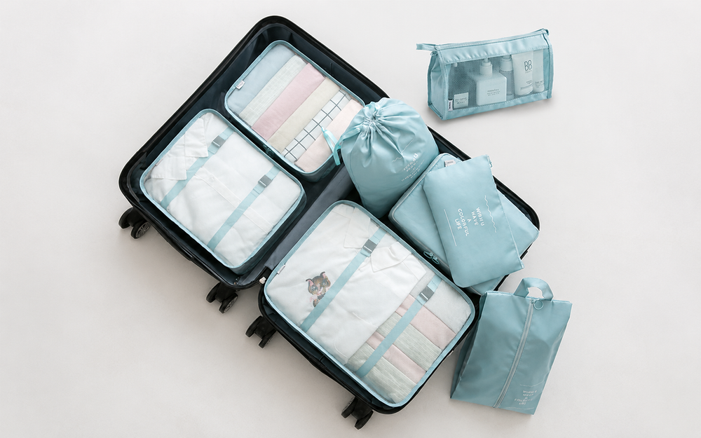 KABO PackSmart – 8-teiliges Koffer-Organizer-Set