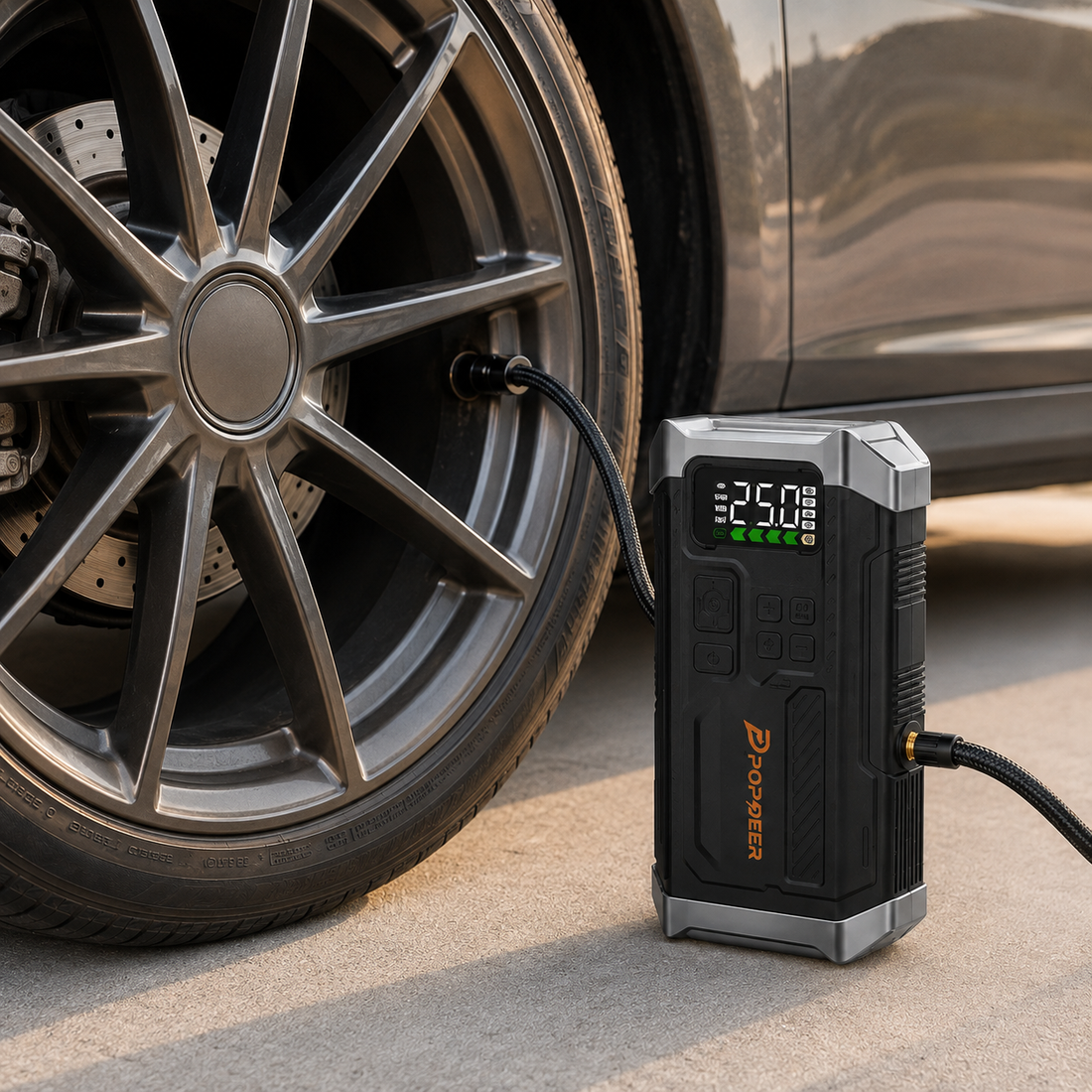 KABO RoadBoost – 4-in-1 Starthilfe & Reifenkompressor