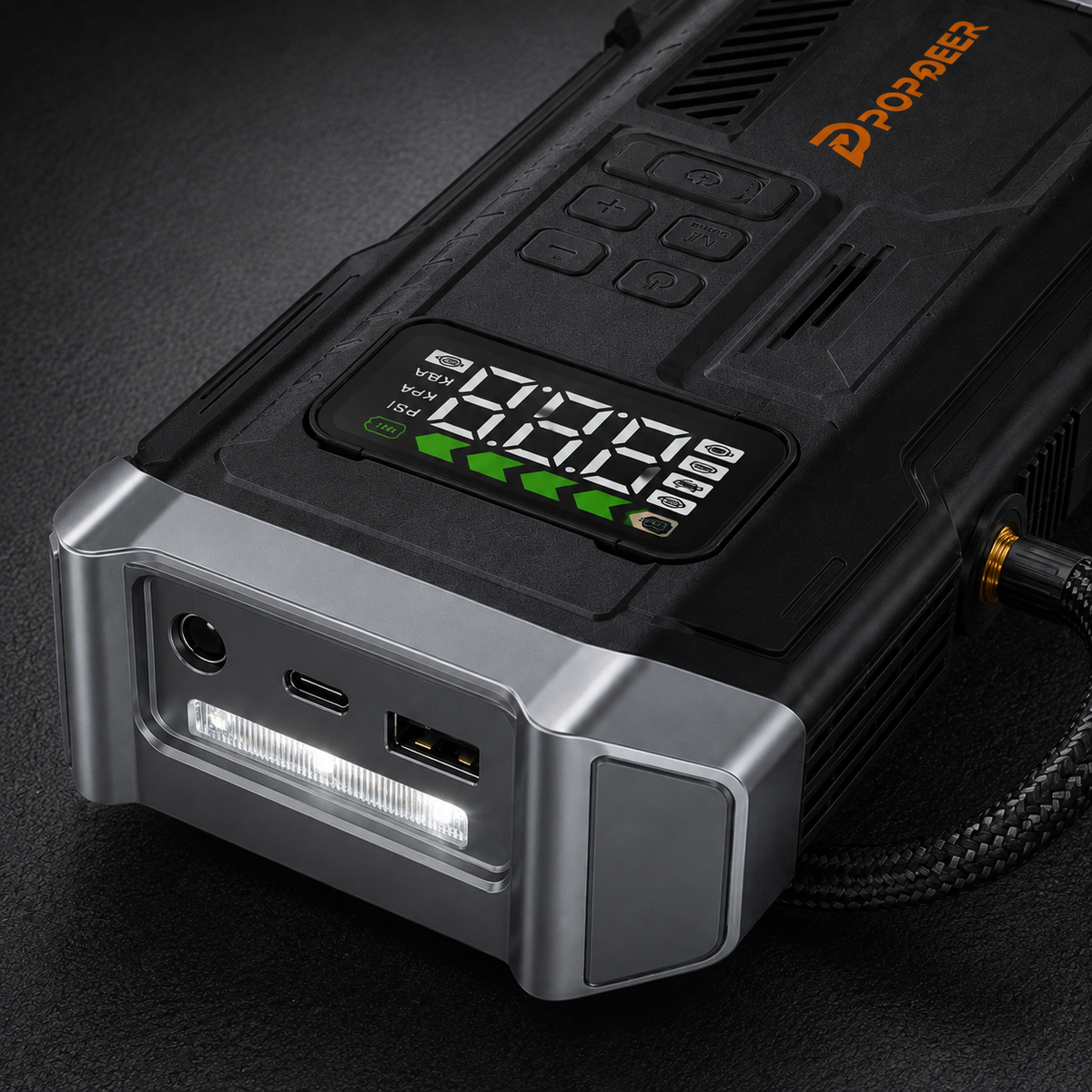 KABO RoadBoost – 4-in-1 Starthilfe & Reifenkompressor