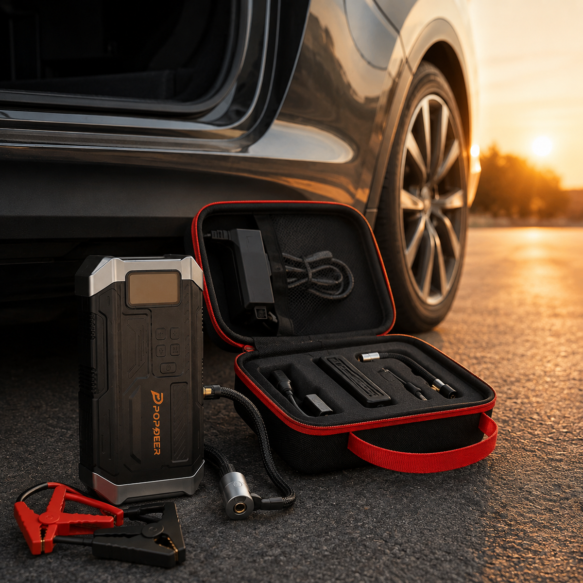KABO RoadBoost – 4-in-1 Starthilfe & Reifenkompressor